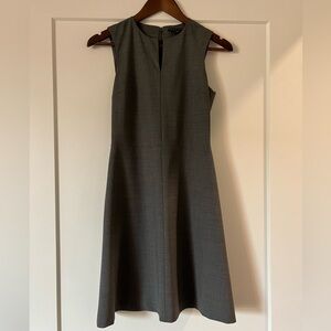 Theory Gray Sleeveless A-Line Dress